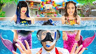 FIZEMOS UMA FESTA NA PISCINA DA CASA NOVA E O MONSTRO TYLER ESPIONOU! CANAL DA BELINHA VS VINIBUG