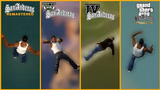 Falling from Sky to Water in All versions of GTA SA (including fan made mods)