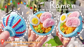 How to crochet RAMEN | Crochet NOODLES | Hướng dẫn móc MÌ RAMEN bằng len | Lem'n Do