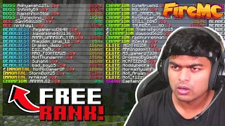 How To Get *Free Rank* In FireMC @PSD1