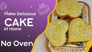 Yummy Coconut Cake 🍰 without an Oven || How to mak a cake at home || Janearl