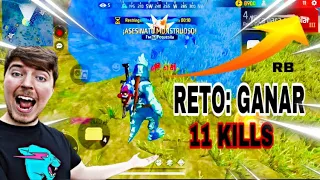 RETO: GANAR CON 11 KILLS ?🥵 *IMPOSIBLE* - FREE FIRE 2023 | los MEJORE reto de FREE FIRE