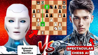 Stockfish 16 Sacrificed HIS Queen Against The MOST SPECTACULAR Chess AI 🤩 | Chess Strategy | Chess