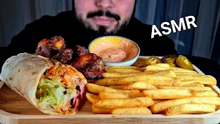 ASMR | DÜRÜM KEBAB | FRIES | CHICKENWINGS | JALAPEÑO