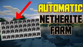 Minecraft - AUTOMATIC NETHERITE FARM Tutorial (JAVA / BEDROCK / XBOX / WINDOWS)