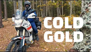 Cold autumn wild camping. Yamaha Tenere 700 and Honda Africa Twin 2020.