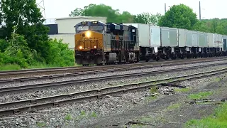 While I Was Filming a Train This Happens! Fast NS Van Train Speeds By! Big CSX Train w DPU Alright!