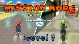 MISSION MODE Level 1 in MARIO KART WII | Variety Pack 2.0