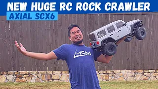 The NEW Axial SCX6 | BIG RC Rock Crawler | Jeep Wrangler 4wd RC Car Unboxing and Crawling