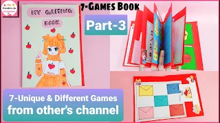7 Easy Paper Gaming Book Part-3 / DIY Cute Gaming Book Idea/Paper Toys/How to make paper gaming book