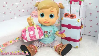 Baby Wow Analu Arrumando Malinha Para o Fim de Semana Baby Doll
