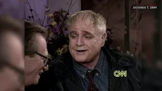 Marlon Brando - Last Interview - Kisses Larry King (October 7, 1994)