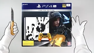 PS4 Pro "DEATH STRANDING" Console Unboxing - PlayStation 4 Limited Edition + Gameplay