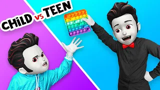 CHILD YOU VS TEEN YOU || Awkward Situations at Monster School by La La Life Emoji