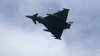 Eurofighter typhoon landing at Leeuwarden EHLW | frisian flag 2023