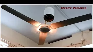 Ceiling Fan Explodes By Connecting 18,000Mfd Huge Monster Capacitor