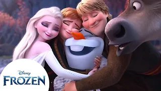 Elsa y Anna se reencuentran con Olaf | Frozen