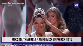 Crowning moment of South Africa's Demi-Leigh Nel-Peters as Miss Universe 2017