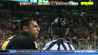 Milan Lucic fights Mark Borowiecki 12/13/14 60fps