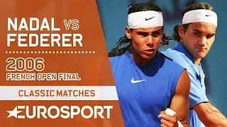 Rafael Nadal vs Roger Federer Highlights | French Open 2006 Men's Final | Eurosport