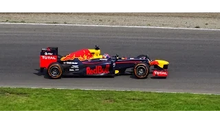 Max Verstappen With His Loud Red Bull V8 Formula 1 Car At Circuit Park Zandvoort