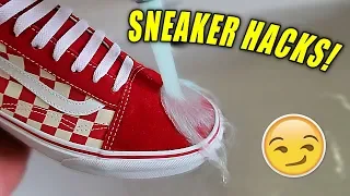 5 SNEAKERHEAD LIFE HACKS EVERYONE NEEDS!! (Make Your Shoes Waterproof!)