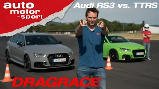 Drag Race: Audi RS3 vs. Audi TT RS - Das 5-Zylinder-Duell auf der halben Meile I auto motor & sport