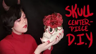 How to Liven Up A Cheap Plastic Skull | Dollar Store Makeover