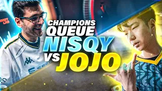 CHAMPIONS QUEUE - JOJOPYUN VS NISQY (feat. Kobe) - Caedrel