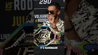 YAIR RODRIGUEZ EXPLAINS HIS CUSTOM UFC TITLE BELT