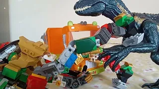Lloyd un yenilenmiş robotu VS  Dinozorlar #ninjago #jurassicworld