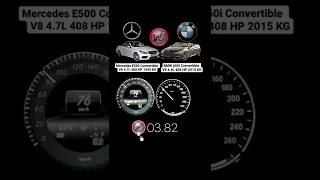 Mercedes E500 Convertible vs BMW 650i Convertible #acceleration #beschleunigung #vmaxgermany