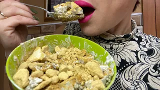 Суп 🥣 мел + мука глины. Амир Чавк. Crunch Asmr clay. Mukbang ❤️ Chalk soup حساء الطباشير चाक सूप