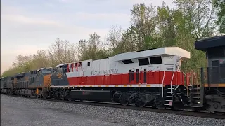 CSX 1852 Western Maryland heritage unit on M416 Point of Rocks MD 4/16/24