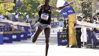 Kenyans Korir, Jepchirchir win New York Marathon titles