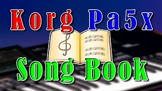 Korg Pa5x Song Book & Setlist