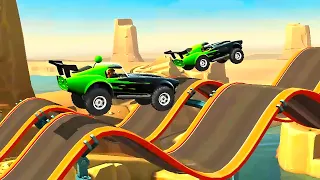 MMX Hill Dash 2 CANYON Final Level 53 - New Records Levels | Android - iOS Games