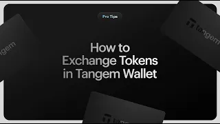 How to exchange tokens in Tangem Wallet / Tangem Express