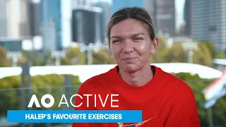 Simona Halep on her Favourite Exercises | AO Active