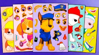PAW PATROL STICKER BOOK MAKEOVER | CHASE, MARSHALL, SKYE, ROCKY, RUBBLE FUN STICKER ACTIVITY