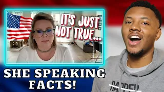AMERICAN REACTS To 6 LIES America Told Me! - Jovie's Home | Dar The Traveler