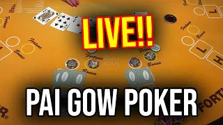 LIVE PAI GOW POKER FROM RENO!! Dec 17th 2023