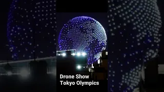 Tokyo Olympics Drone Show PREVIEW Opening Ceremonies #shorts
