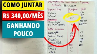 Planejamento Financeiro p/ JUNTAR DINHEIRO GANHANDO POUCO | Série: Como administrar meu 💰 - EP 08