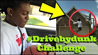 De'Aaron Fox Tries The Drive By Dunk Challenge #Drivebydunkchallenge