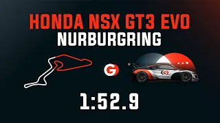 Nurburgring 1:52.9 - Honda NSX GT3 EVO - GO Setups | ACC 1.9.4
