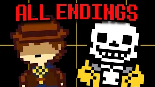 Undertale Yellow - All Endings + Final Bosses