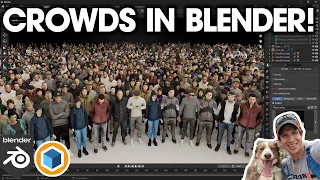 Crowds in Blender are EASY with Procedural Crowds!