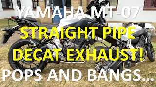 E8 - Yamaha MT-07/FZ-07 - Finally! A Straight Pipe (Decat) Exhaust has arrived...
