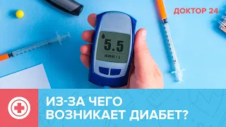 Из-за чего возникает САХАРНЫЙ ДИАБЕТ 2 типа | Доктор 24